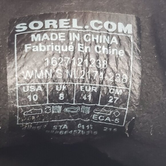 Sorel PDX Lexie Leather Wedge Boots Womens Size 10 - Picture 3 of 12